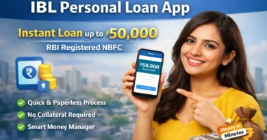 IBL Personal Loan App offering instant personal loan up to ₹50,000 from RBI registered NBFC
