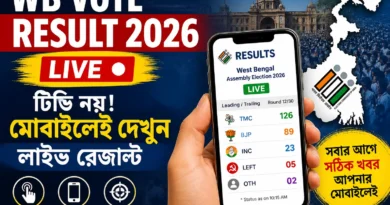 WB Vote Result 2026 Live: মোবাইলেই দেখুন পশ্চিমবঙ্গ ভোটের লাইভ রেজাল্ট