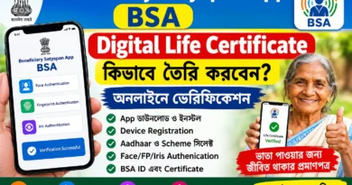 Beneficiary Satyapan App BSA দিয়ে Digital Life Certificate 2026 | ভাতা Online Verification